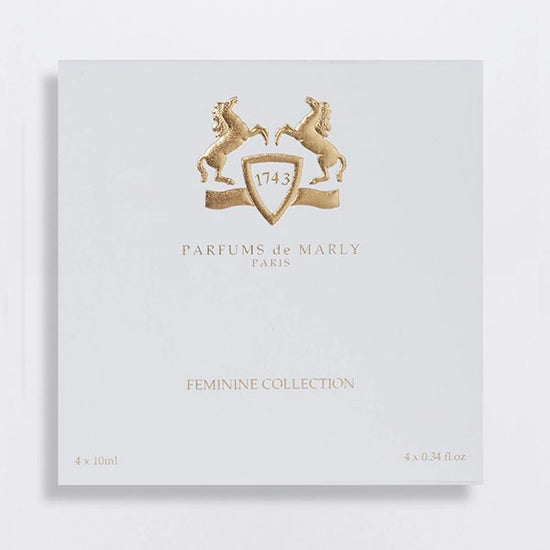 Parfums de Marly Feminine Discovery Collection 4 X 10 ML by Parfums de Marly Scents Angel ScentsAngel Luxury Fragrance, Cologne and Perfume Sample  | Scents Angel.