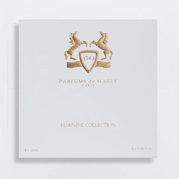 Parfums de Marly Feminine Discovery Collection 4 X 10 ML by Parfums de Marly Scents Angel ScentsAngel Luxury Fragrance, Cologne and Perfume Sample  | Scents Angel.