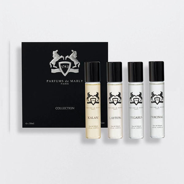 Parfums de Marly Masculine Discovery Collection4 X 10 ML by Parfums de Marly Scents Angel ScentsAngel Luxury Fragrance, Cologne and Perfume Sample  | Scents Angel.